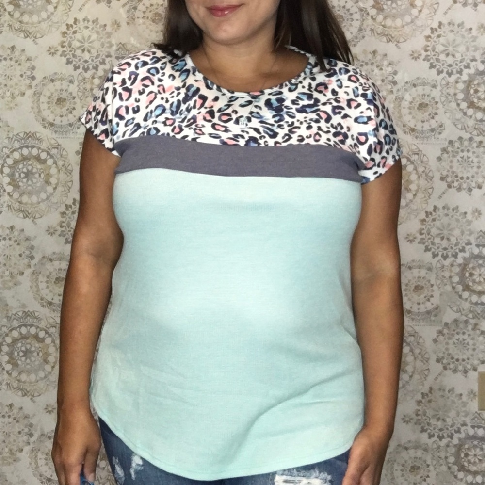 Waffle knit leopard print - Picture 2 of 4